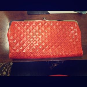 Tangerine Hobo Wallet